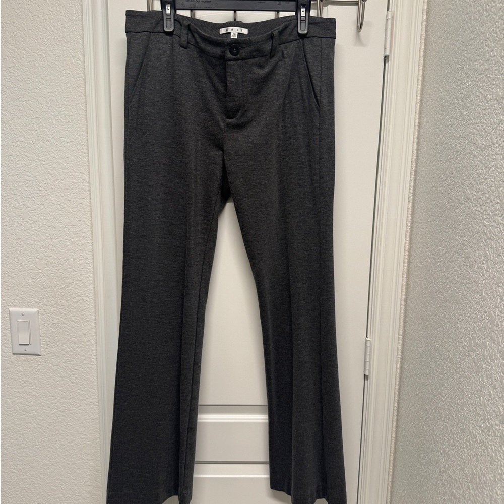 CAbi Gray Dress Pants Classic Straight-Leg